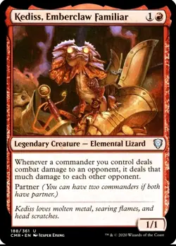 X 1 Kediss, Emberclaw Familiar NM-M Commander Legends CMR 188 MTG Magic - Image 1