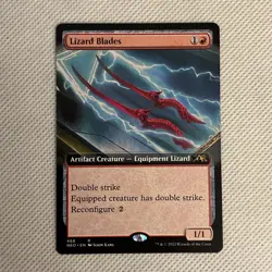 MTG [Lizard Blades] Extended Art Kamigawa (NEO) #468 Reg Rare NM/Unplayed - Image 1