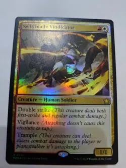 MTG - Swiftblade Vindicator FOIL Foundations - Image 1