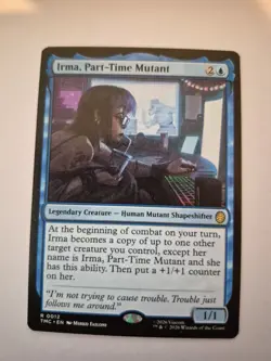 1x Irma, Part-Time Mutant MTG Commander: Teenage Mutant Ninja Turtles 12 R NM x1 - Image 1