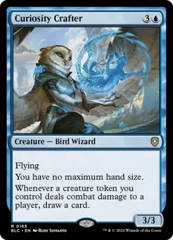 Curiosity Crafter NM RARE MTG Commander: Bloomburrow BLC Blue Near Mint Regular - Image 1