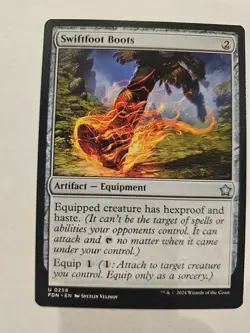 MTG - Swiftfoot Boots Foundations #258 - Image 1