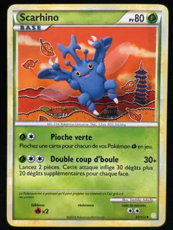 SCARHINO 18/123 HEARTGOLD SOULSILVER FR CARTE POKEMON - Image 1