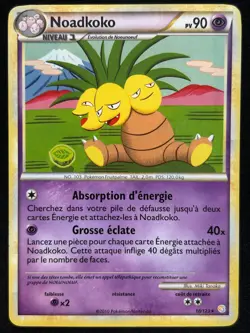 NOADKOKO 18/123 HEARTGOLD SOULSILVER RARE FR CARTE POKEMON - Image 1