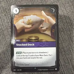 Riftbound Stacked Deck Uncommon OGN 183/298 NM - Image 1