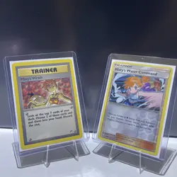 Pokemon TCG Base Set Misty’s Wrath 1996 Trainer Card And Misty’s Wrath Foil 2019 - Image 1