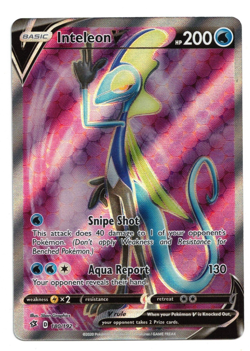 Pokemon Card: Inteleon V Full Art 180/192 Rebel Clash Set Ultra Rare! NM - Image 1