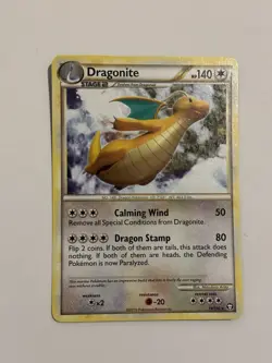 Pokemon Dragonite Triumphant 18/102 Rare 140 HP Regular Card 2010 - Image 1