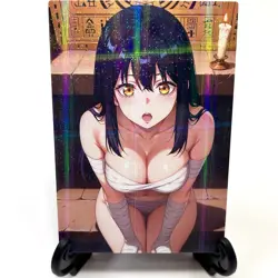 Mieruko-chan Miko Yotsuya Sexy Hot Anime Waifu Girl Lewd Goddess Story Art Card - Image 1