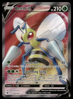 Pokemon Cards Beedrill V 160/189 Astral Radiance Rare Ultra NM - Image 1