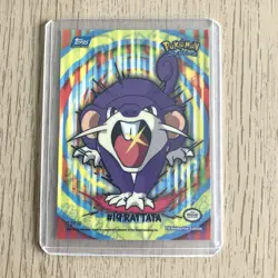 Topps Pokemon Puzzle Card TV Animation Series 2 Blue Logo #19 Rattata - Image 4