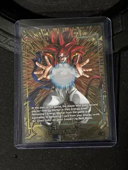 Bandai Dragon Ball Super Card Game Energy Marker Son Goku Alt Art Foil E-139 - Image 1