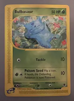POKEMON EXPEDITION BASE SET E-READER BULBASAUR CARD 94/165 - Image 1