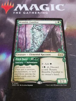 Mtg. Bramble Familiar. Showcase. Wilds of Eldraine. Pack Fresh - Image 1