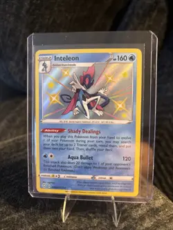 Pokemon TCG Inteleon Holo Rare Card SV027/SV122 Shining Fates 2021 NM - Image 1