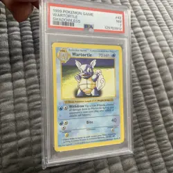 Pokemon 1999 Wartortle Shadowless #42/102 PSA 7 NEAR MINT Graded Slab - Image 1