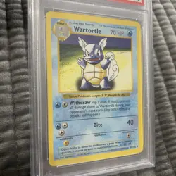 Pokemon 1999 Wartortle Shadowless #42/102 PSA 7 NEAR MINT Graded Slab - Image 3