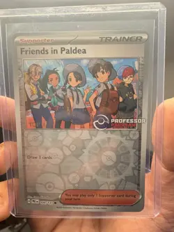 Pokemon TCG “Friends In Paldea” 109/131 Professor Program TOP 4 Promo Stamp - Image 1