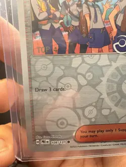 Pokemon TCG “Friends In Paldea” 109/131 Professor Program TOP 4 Promo Stamp - Image 3