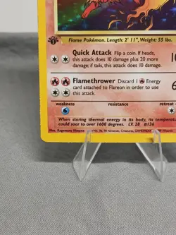 Pokemon TCG Flareon Jungle Holo Card 3/64 1st Edition Rare 1999 Vintage!! - Image 5