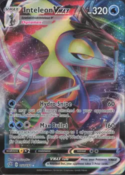 Pokemon TCG - Inteleon VMAX 050/192 Holo Rare VMAX Rebel Clash - 923 - Image 1