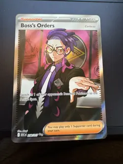 Boss’s Orders 256/217 Ultra Rare Full Art Pokemon TCG Ascended Heroes NM - Image 1