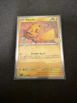 Pikachu 051 /162 Stamped 2026 Pokemon Day 30th Anniversary Promo Cosmos SWIRL - Image 1
