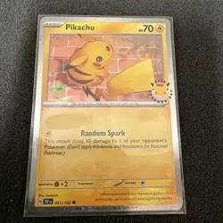 Pikachu 051 /162 Stamped 2026 Pokemon Day 30th Anniversary Promo Cosmos SWIRL - Image 3