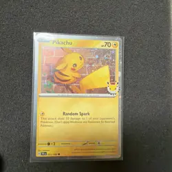 Pikachu 051 /162 Stamped 2026 Pokemon Day 30th Anniversary Promo Cosmos SWIRL - Image 4