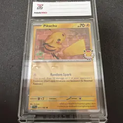 Pikachu 051 /162 Stamped 2026 Pokemon Day 30th Anniversary Promo Cosmos SWIRL - Image 5