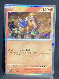 Entei Pokemon ME Mega Evolution Ascended Heroes Holo 025/217 Rare TCG - Image 1