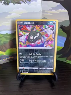 Trubbish 168/264 - Fusion Strike - Reverse Holo - Common - Pokemon - LP - Image 1