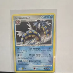 Pokemon TCG Gyarados Rare Regular 19/100 Stormfront Stage 1 130HP English - Image 1