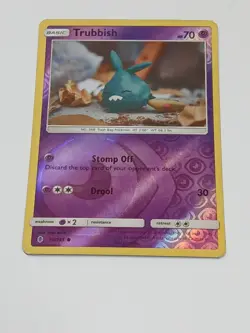 Trubbish 50/145 Guardians Rising Pokemon Reverse Holo Yuka Morii Clay Art - Image 1