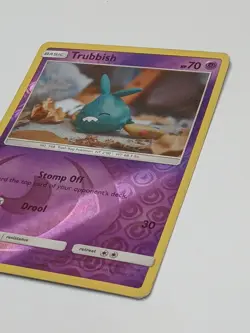 Trubbish 50/145 Guardians Rising Pokemon Reverse Holo Yuka Morii Clay Art - Image 3