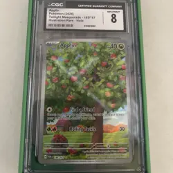 Pokemon TCG Applin 185/167 Twilight Masquerade Illustration Rare -Holo (2024) - Image 3