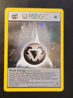 Pokemon Neo Genesis 1st Edition Rare Holo Metal Energy 19/111 NM - Image 1