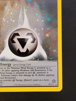 Pokemon Neo Genesis 1st Edition Rare Holo Metal Energy 19/111 NM - Image 4