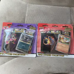 Pokemon TCG Ascended Heroes Tech Sticker Collection 2 Set GASTLY & CHARMANDER - Image 1