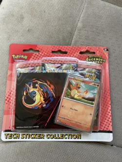 Pokemon TCG Ascended Heroes Tech Sticker Collection 2 Set GASTLY & CHARMANDER - Image 4