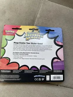 Pokemon TCG Ascended Heroes Tech Sticker Collection 2 Set GASTLY & CHARMANDER - Image 5