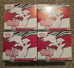 Pokemon TCG (4x) White Flare ETB Elite Trainer Box NEW & SEALED - Image 1