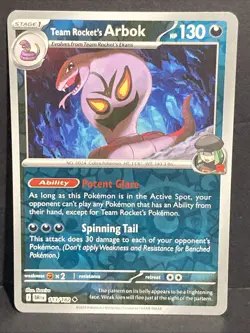 Team Rocket’s Arbok Pokemon SV10 Destined Rivals Reverse Holo 113/182 TCG - Image 1