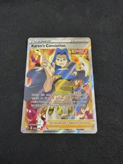 Karen’s Conviction Full Art Pokemon Chilling Reign 193/198 Nm - Image 1
