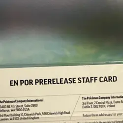 Pokemon Perfect Order Sealed Prerelease Staff Promos, Unopened - Image 3