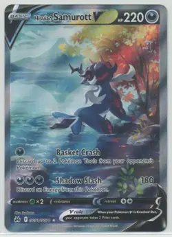 Hisuian Samurott V 2023 Pokemon SWSH Crown Zenith Galarian Gallery #GG51/GG70 - Image 1