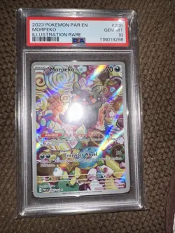 2023 Pokemon MORPEKO 206182 Paradox Rift Illustration Rare Holo English G2U - Image 2