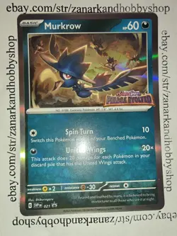 Pokemon Murkrow SVP 021 Black Star Promo NM - Image 2