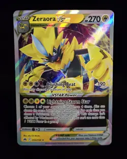 Pokemon TCG - ZERAORA VSTAR - 055/159 - HOLO ULTRA RARE - CROWN ZENITH 2023 - NM - Image 1
