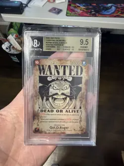 2025 One Piece OP13 Gol.D.Roger Wanted Poster SP– Carrying On His Will BGS 9.5 - Image 2